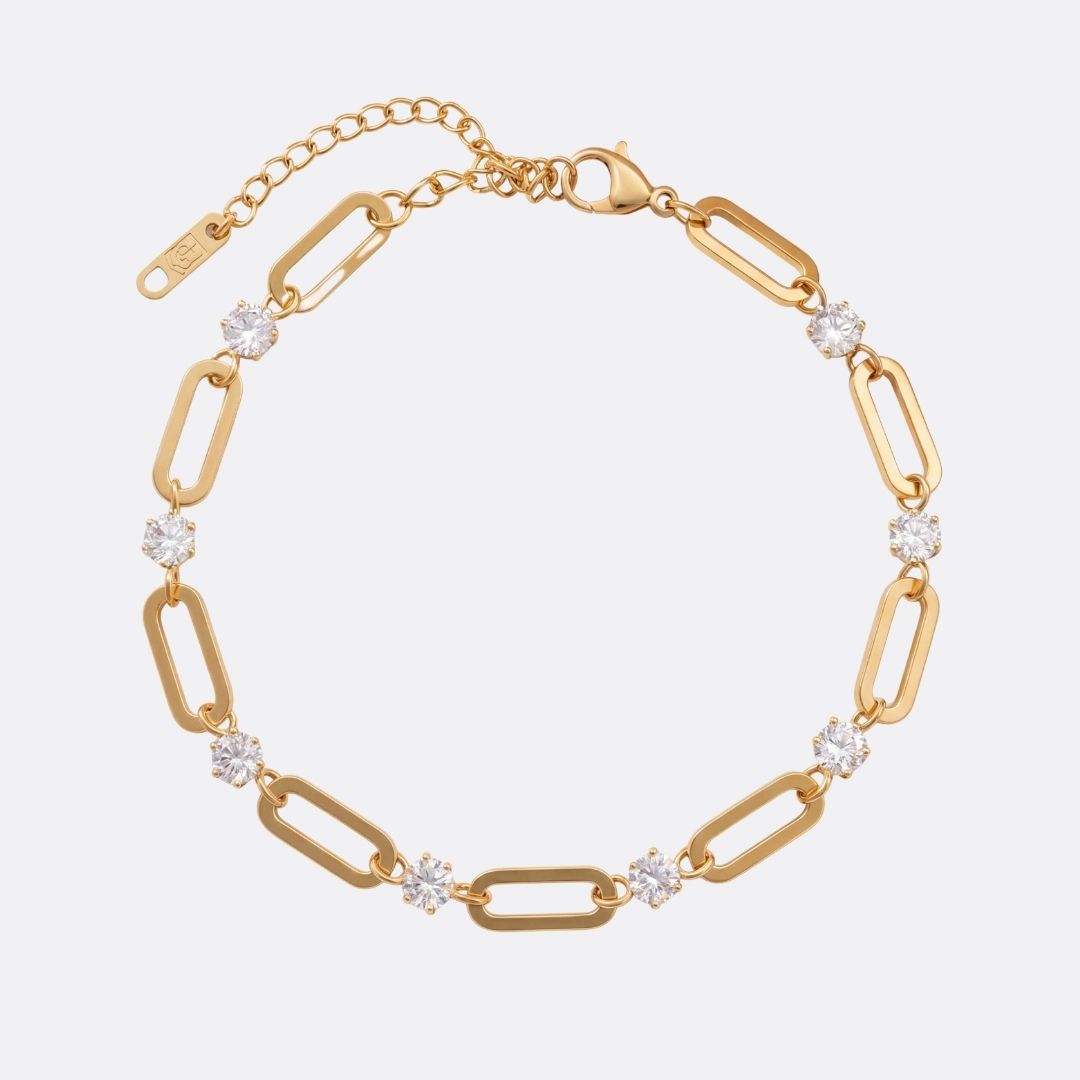Pulsera Glamour Acero Baño Oro