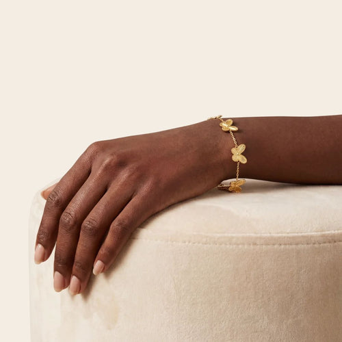 Pulsera Mariposa Acero Baño Oro