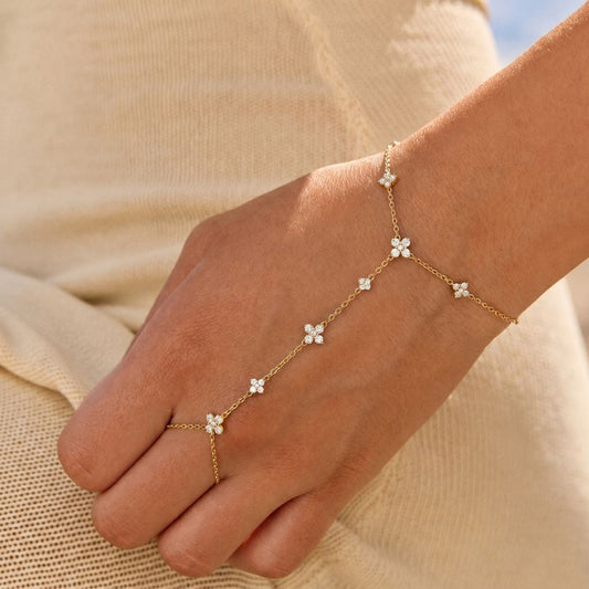 Pulsera de Mano Florenza Acero Baño Oro