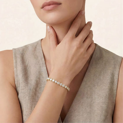 Pulsera Riviera Acero Baño Oro