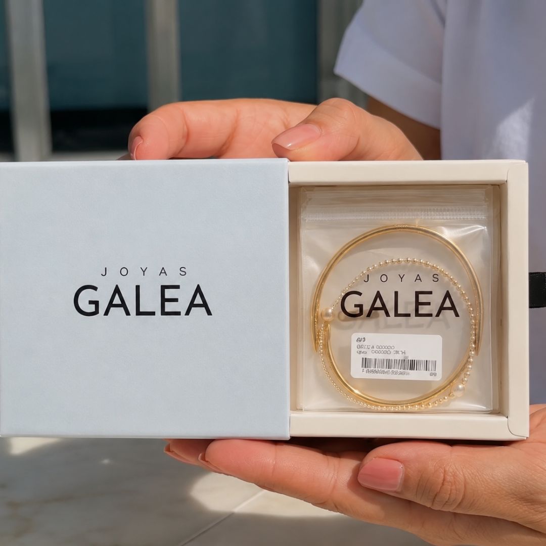 Pack Pulseras Esferas Acero Baño Oro