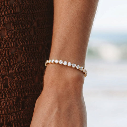 Pulsera Riviera Acero Baño Oro